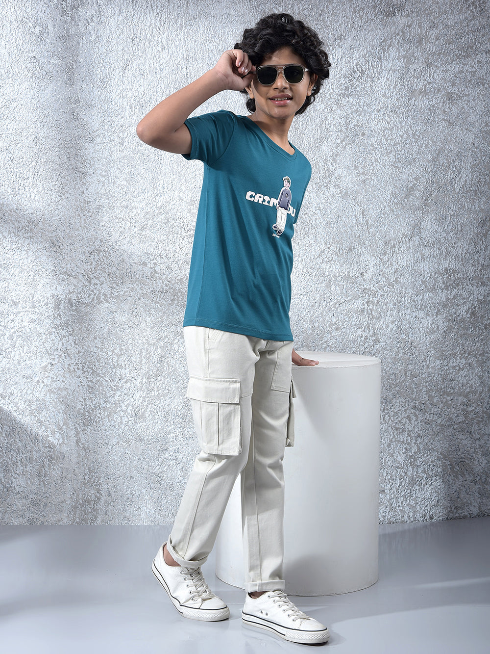 Green Graphic Print T-Shirt