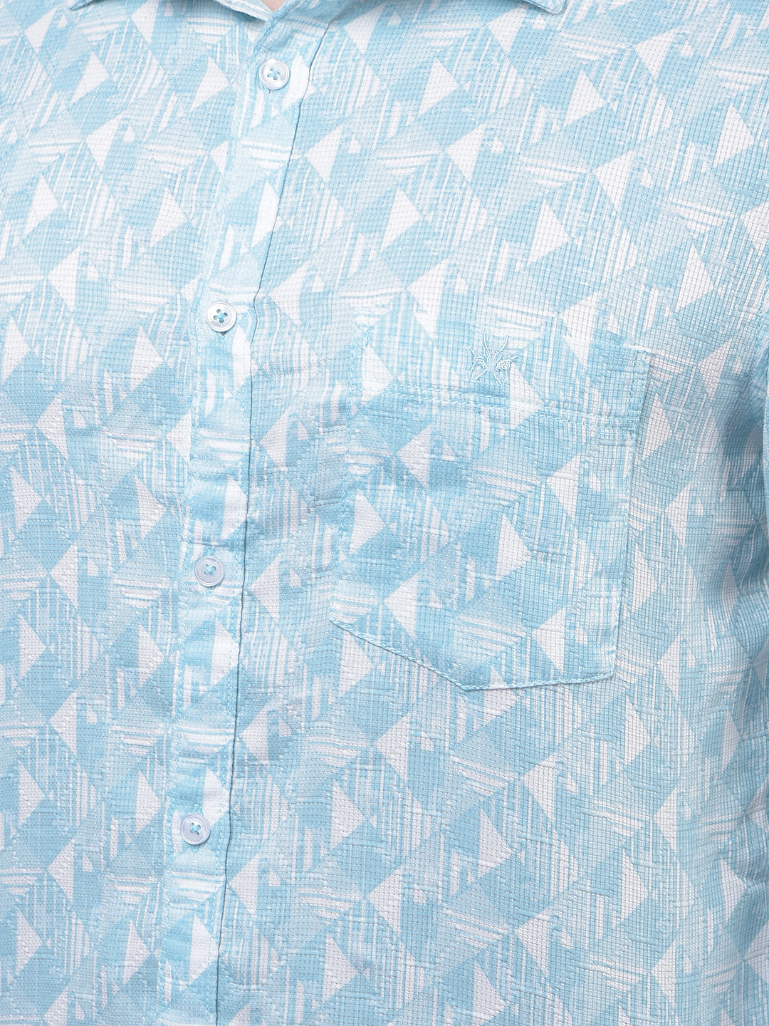 Green Printed 100% Cotton Shirt