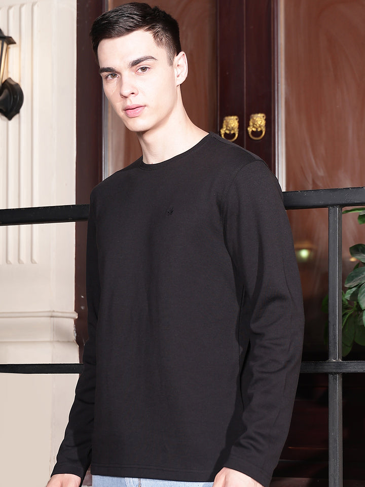 Sleek Obsidian Black T-Shirt