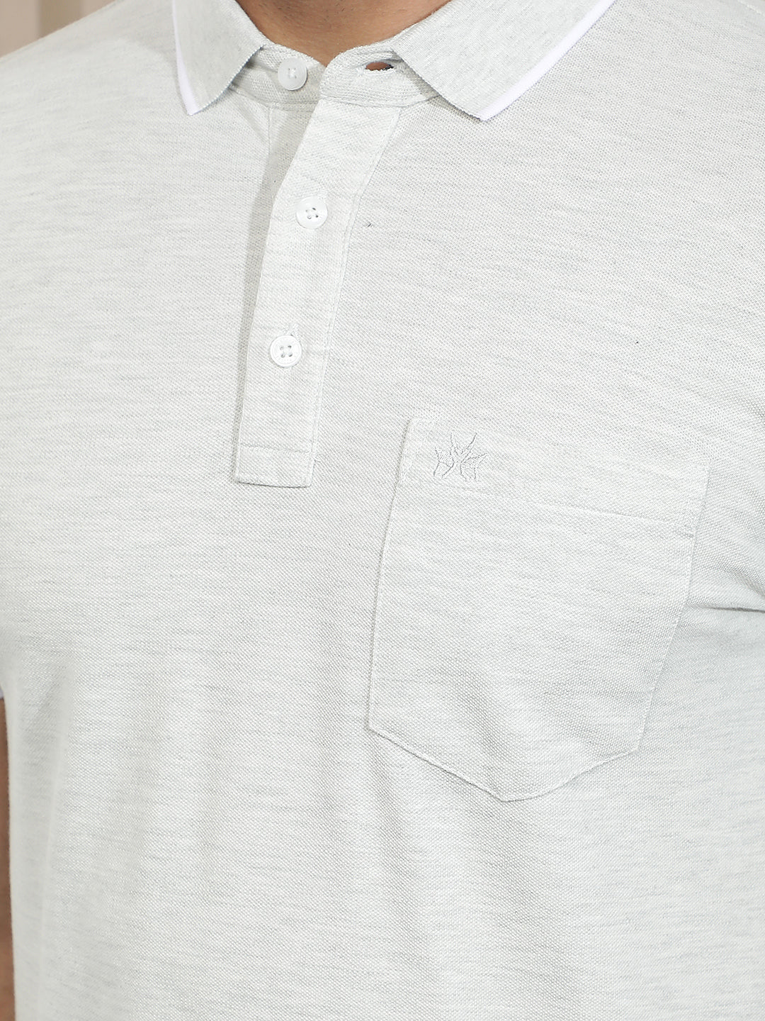 Grey Melange T-Shirt-Men T-Shirts-Crimsoune Club