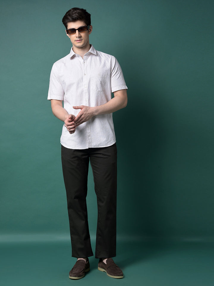 Olive Straight Trousers-Men Trousers-Crimsoune Club