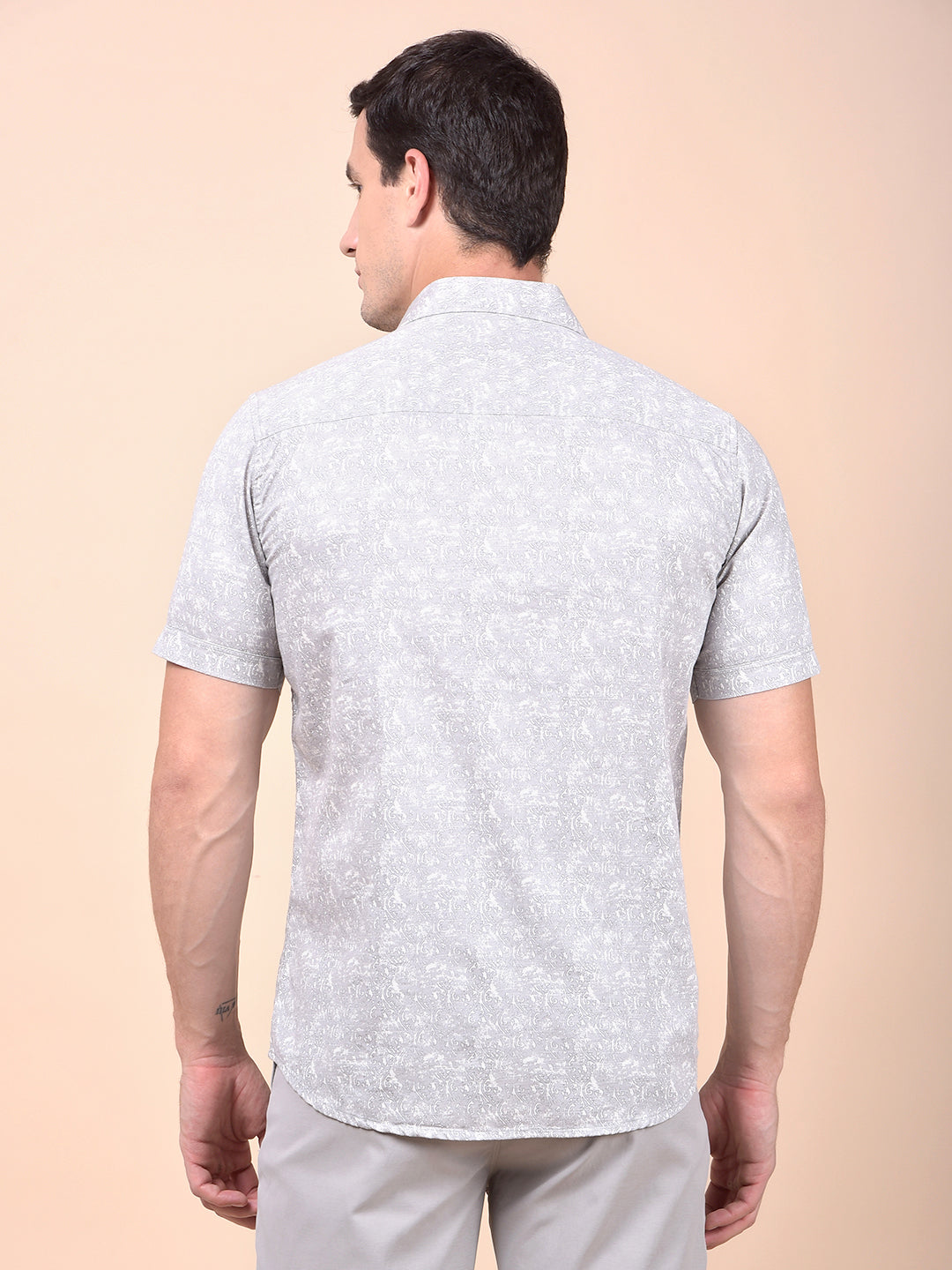 Iconic Grey Printed Shirt