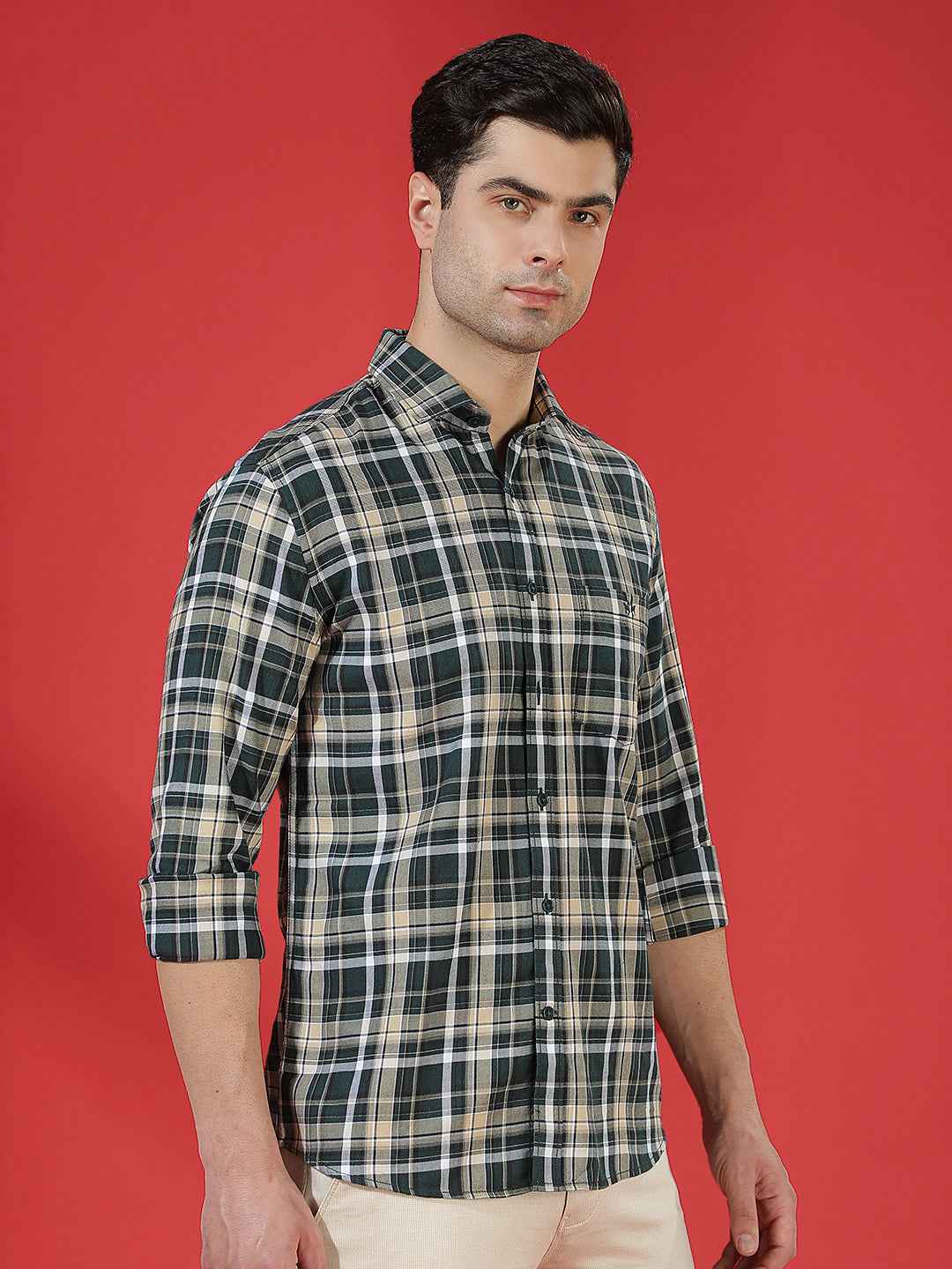 FreshGreen Checked Shirt