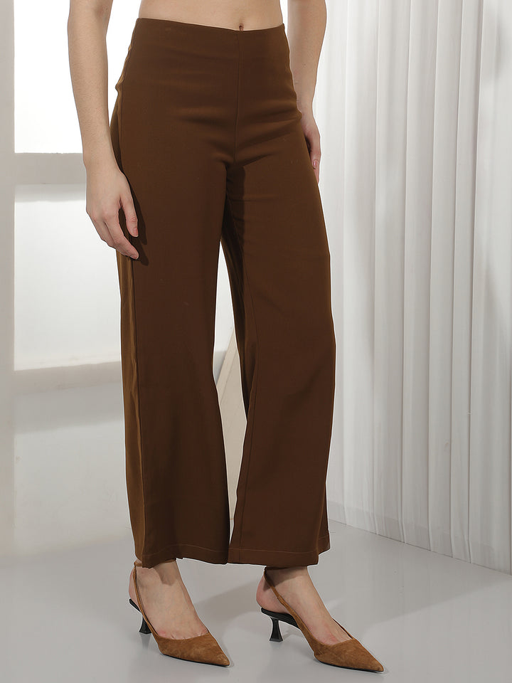 Brown Wide Leg Trousers