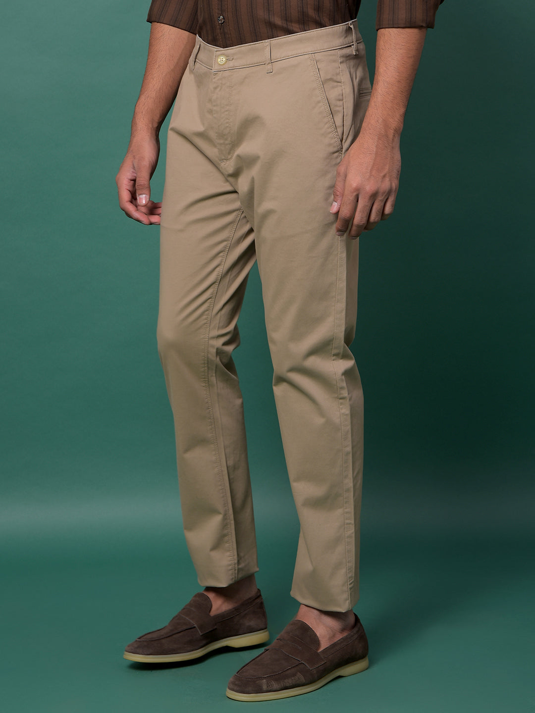 Fashion-Forward Khaki Trousers