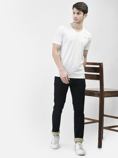 White V-Neck T-Shirt