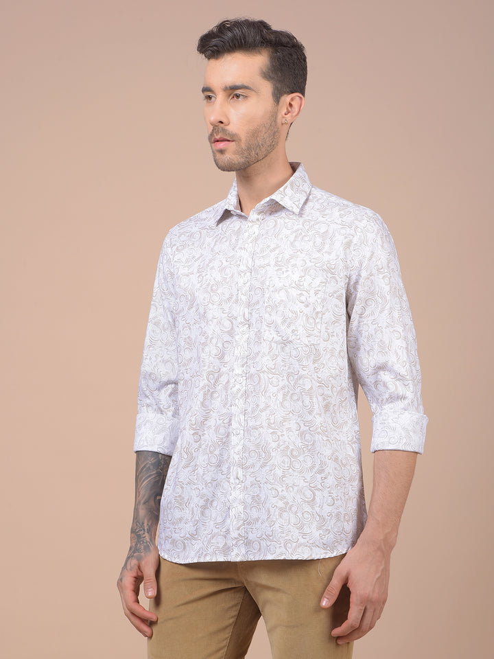 Grey Printed Shirt