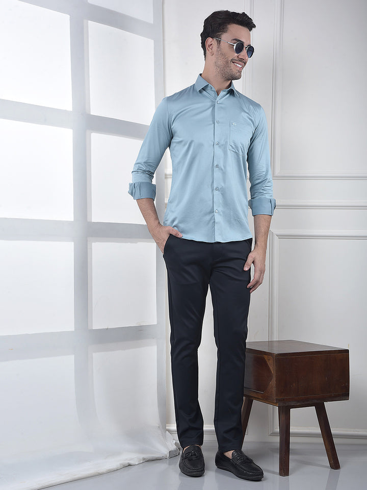 Trendy Navy Blue Trousers