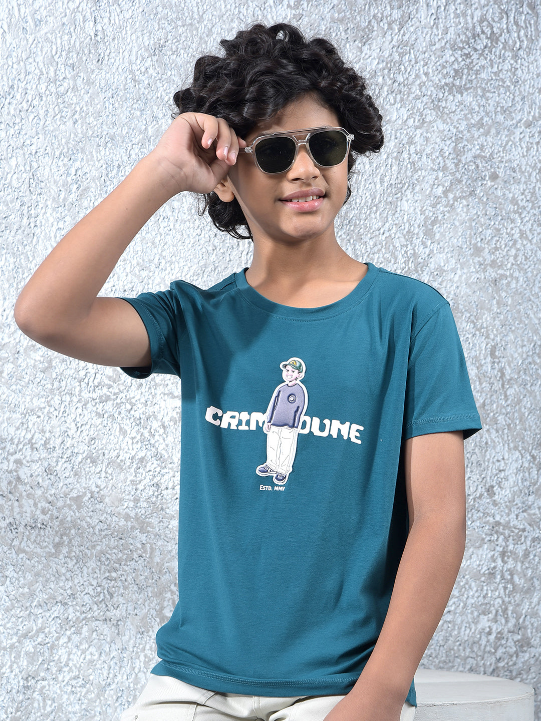 Green Graphic Print T-Shirt