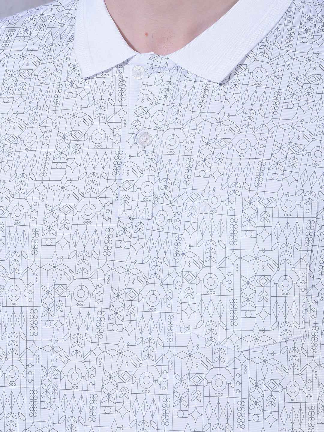 White Printed T-Shirt