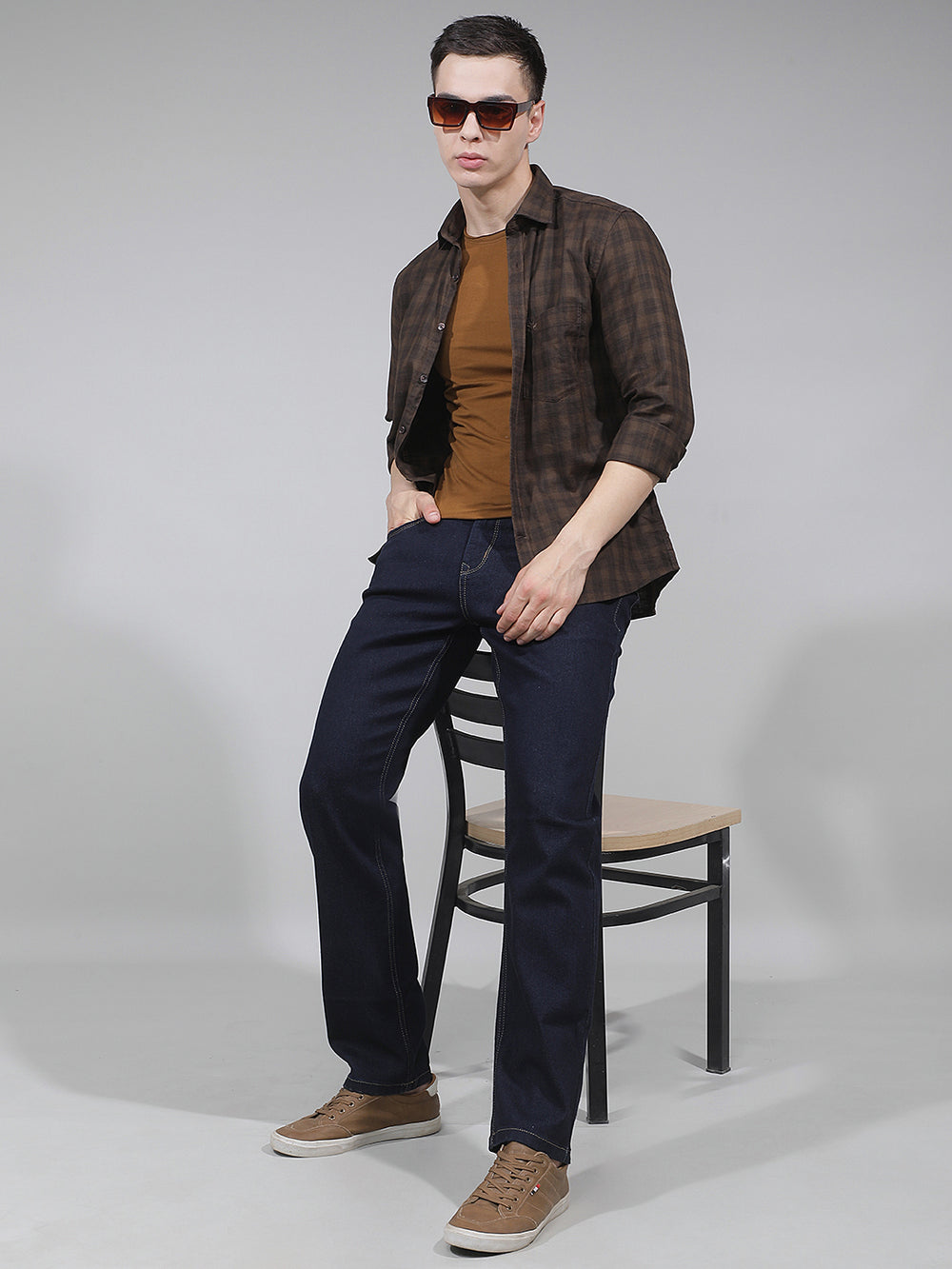 Essential Azure Blue Straight Jeans