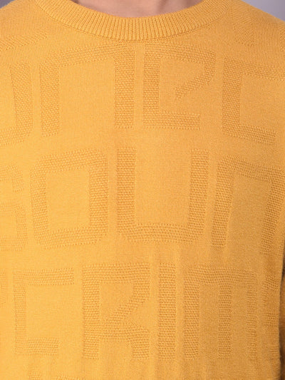Luxe Mustard Jacquard Sweater