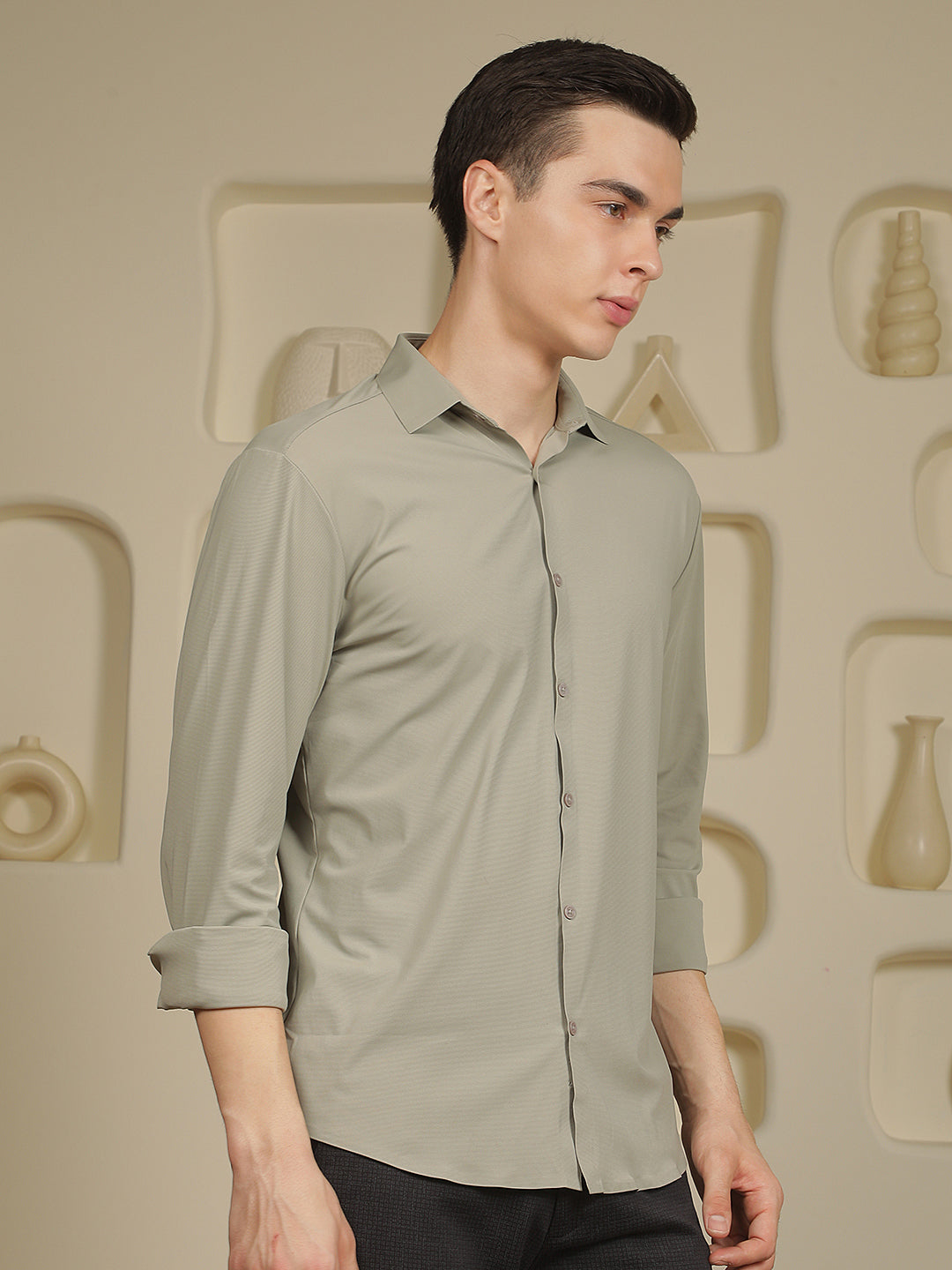 Relaxed Sage Green Shirt