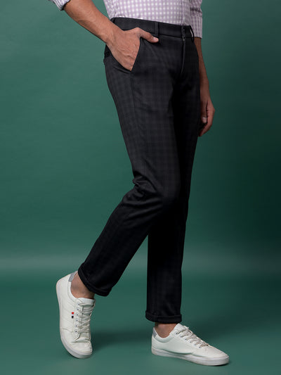 Dreamy Black Checked Trousers