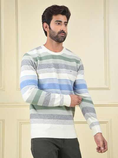 Multi-Color Horizontal Stripes Sweater