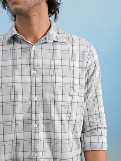 Green Checked 100% Cotton Shirt