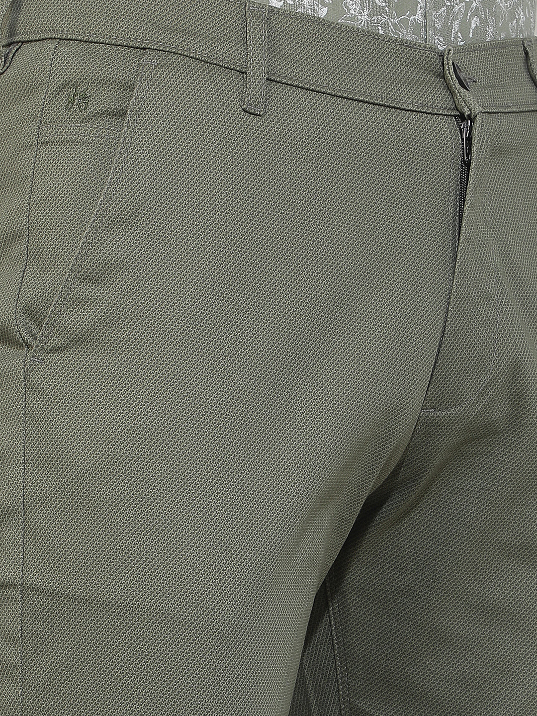 Signature Moss Olive Straight Trousers