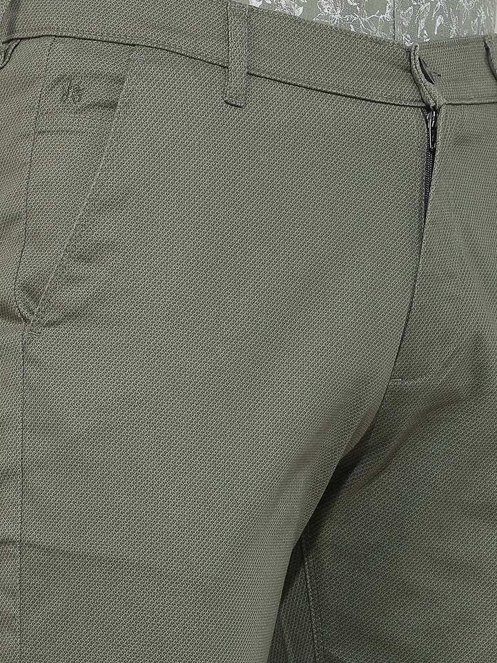 Signature Moss Olive Straight Trousers