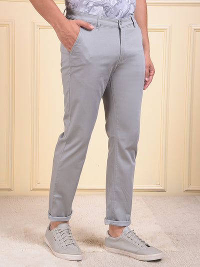 Grey Printed Trousers