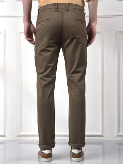 Brown Straight Trousers