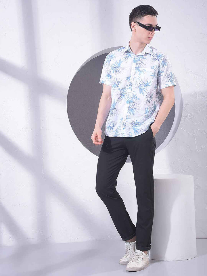 Black Clean Cut Trousers