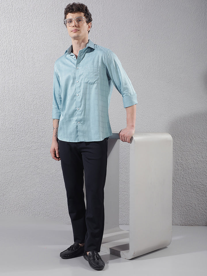 Navy Blue Knitted Trousers