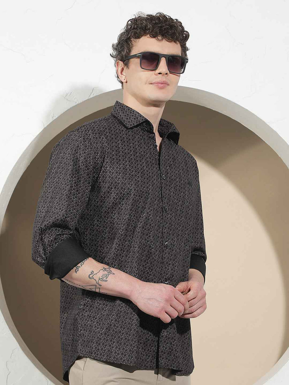 Wine Printed Shirt