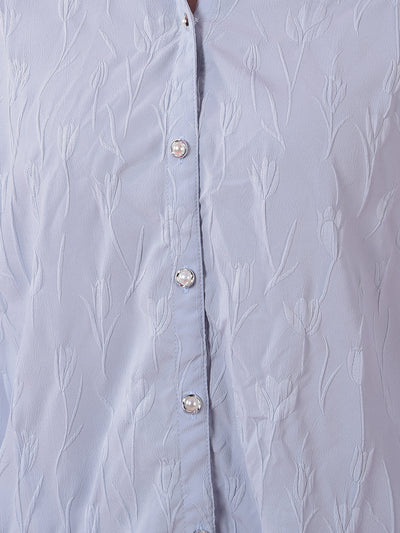 Blue Jacquard Shirt