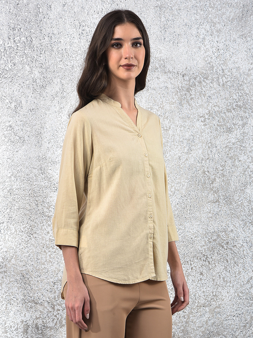 Vanilla Mist Mandarin Shirt