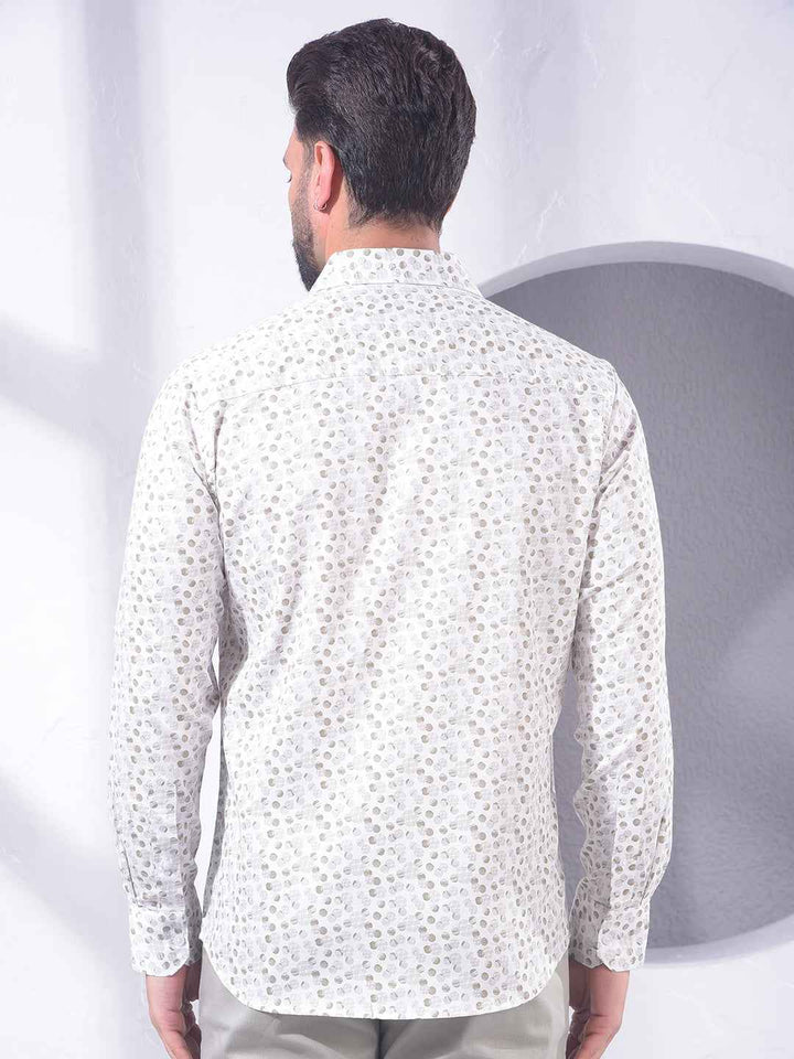 Olive Polka-Dots Shirt