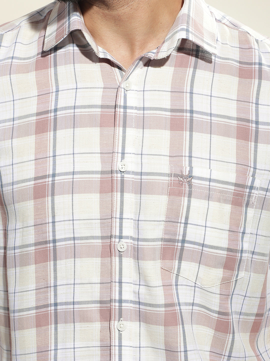 Multi-Color Checked Linen Shirt