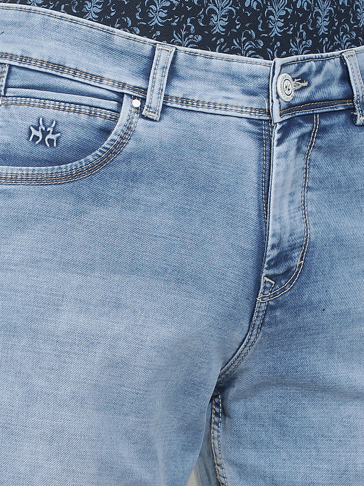 Trendy Sky Blue Washed Jeans
