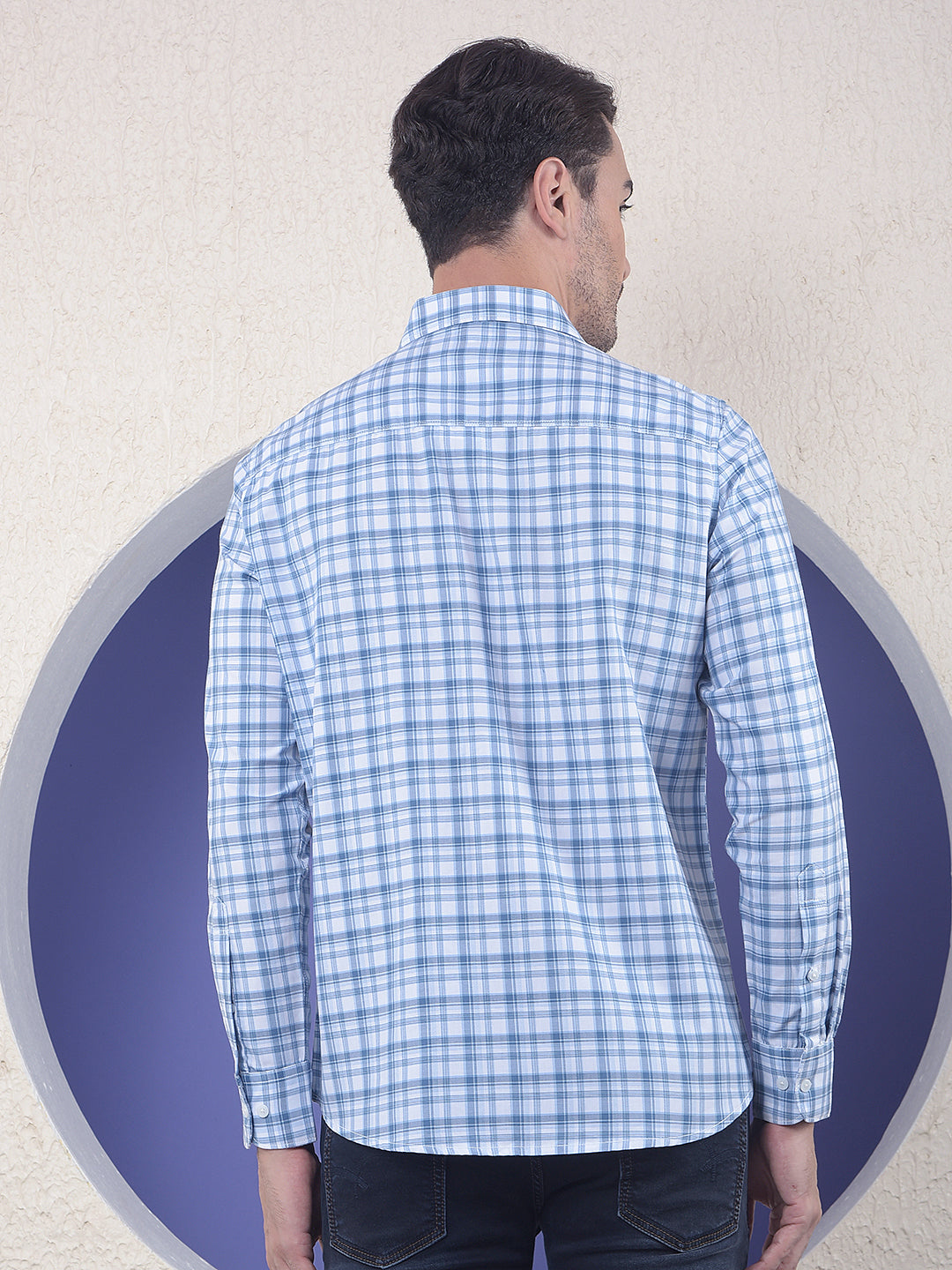 Sky Blue Checked Everyday Shirt