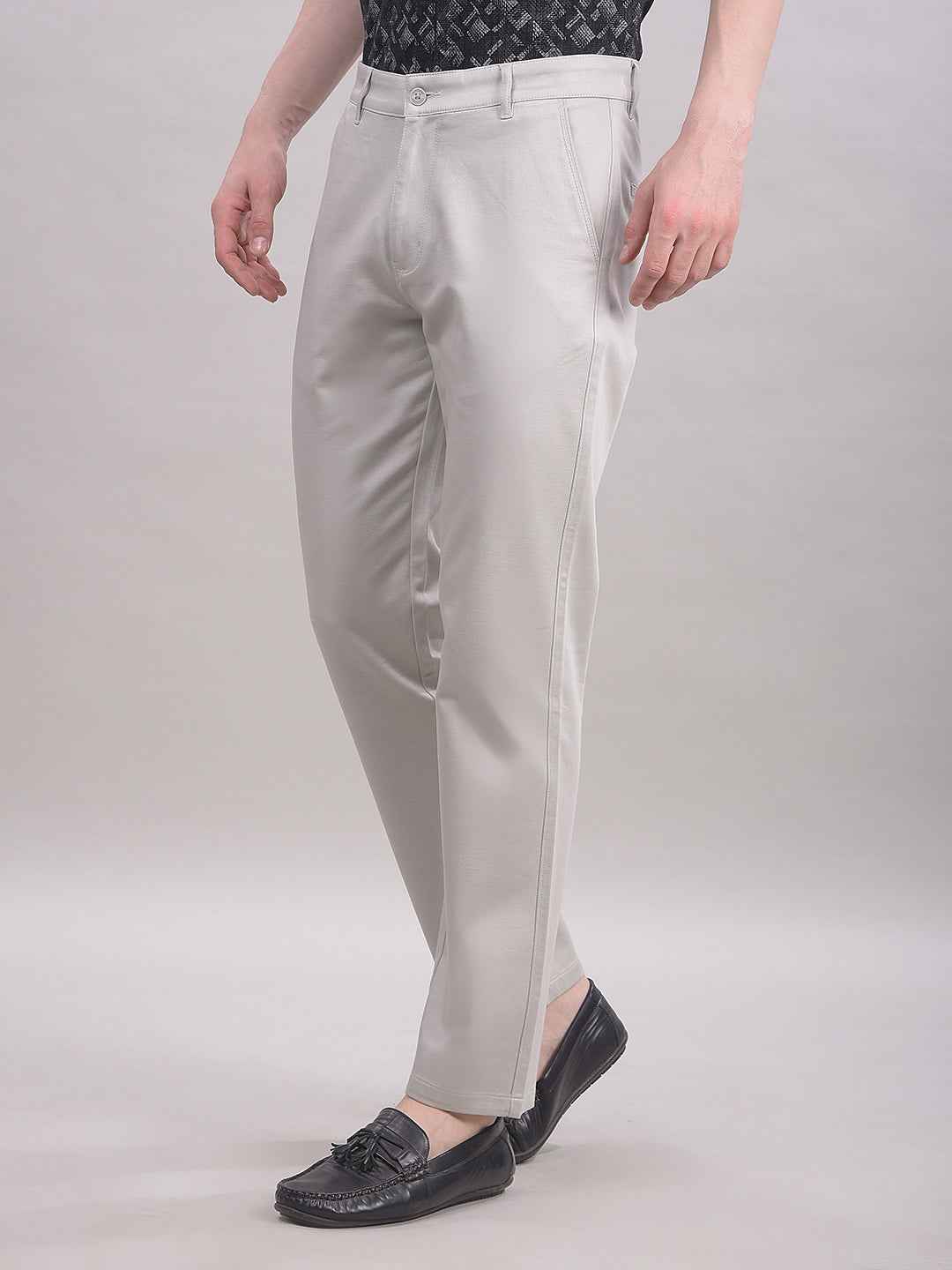 Mint Smart Casual Straight Trousers