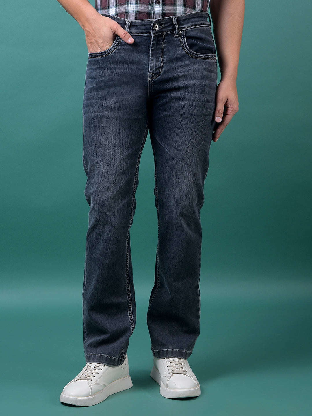 Carbon Grey Clean Look Jeans