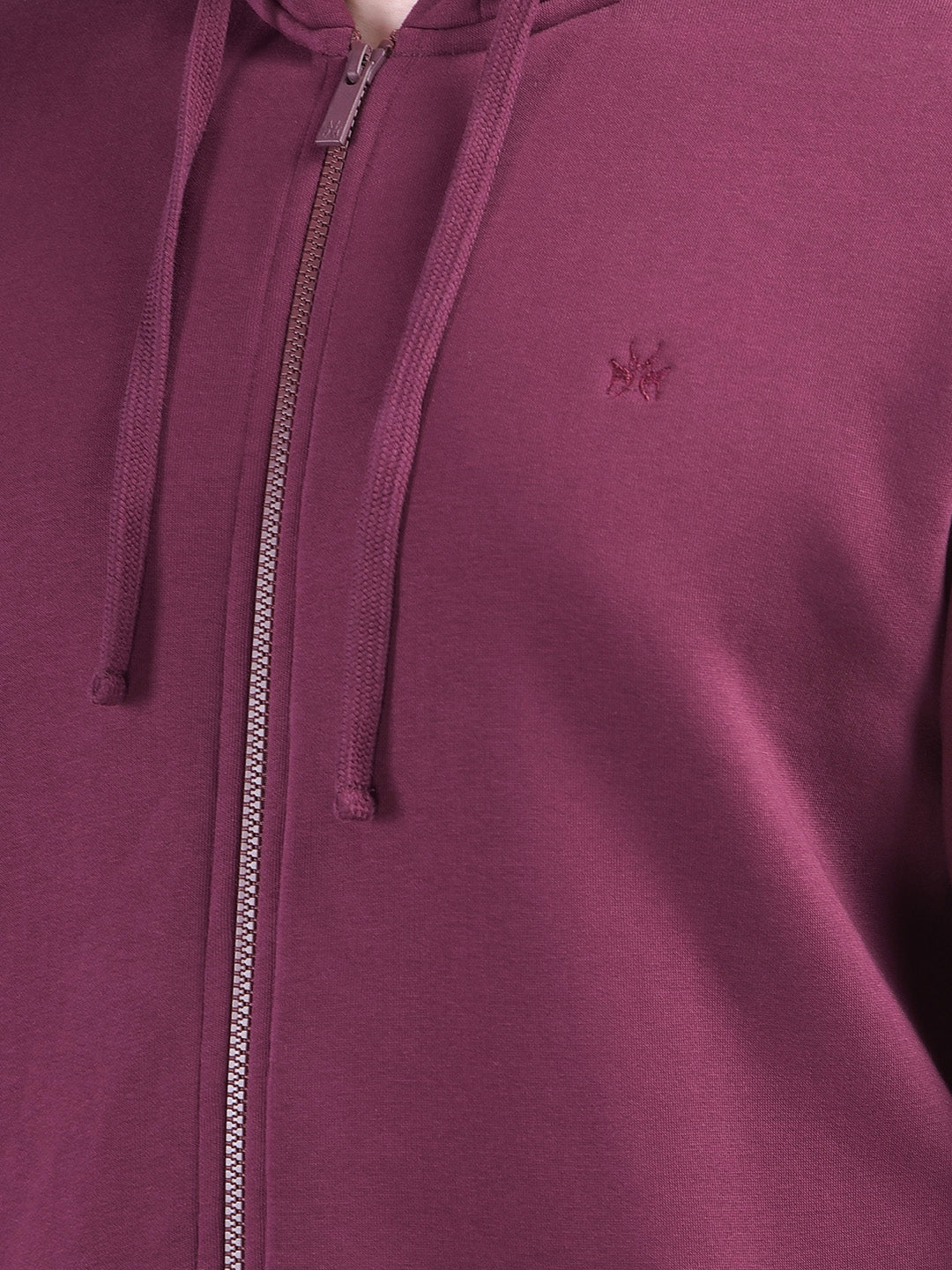 Dapper Wine Hooded Neck Sweatshirt