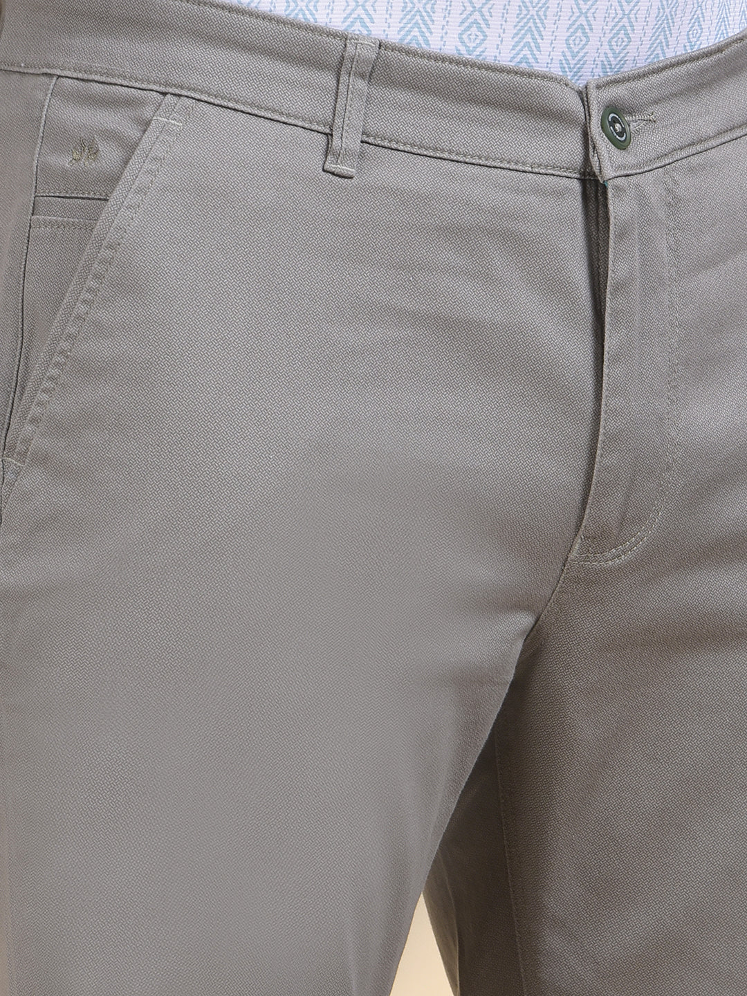 Green Printed Trousers