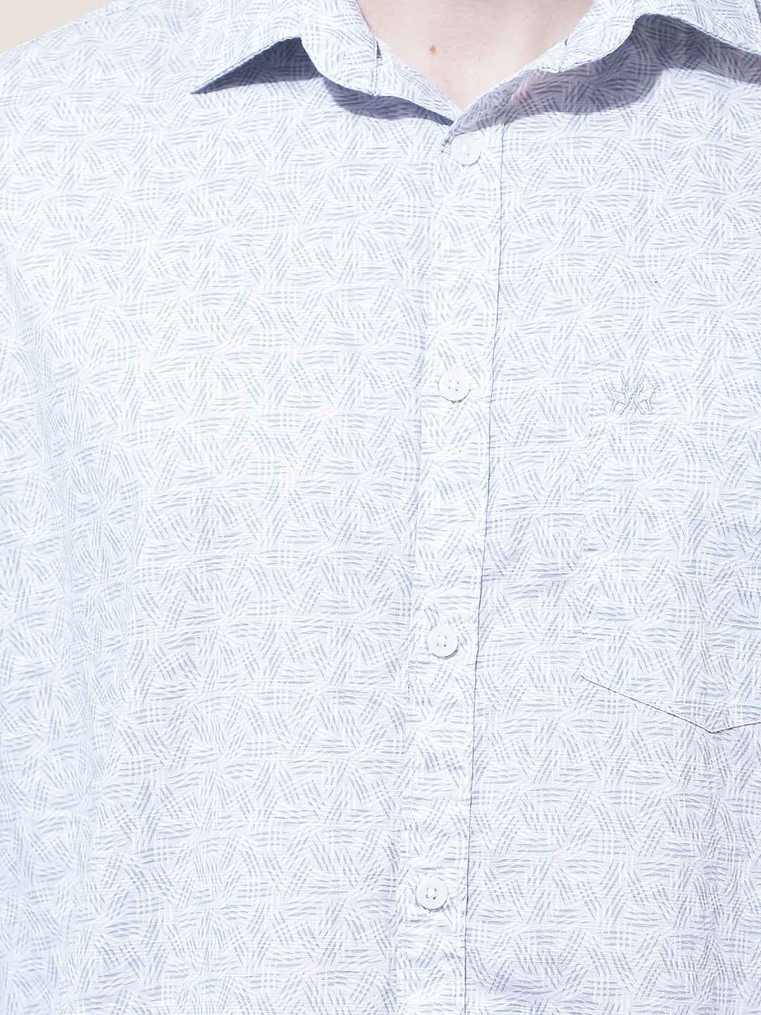 Pebble Grey Printed Shirt