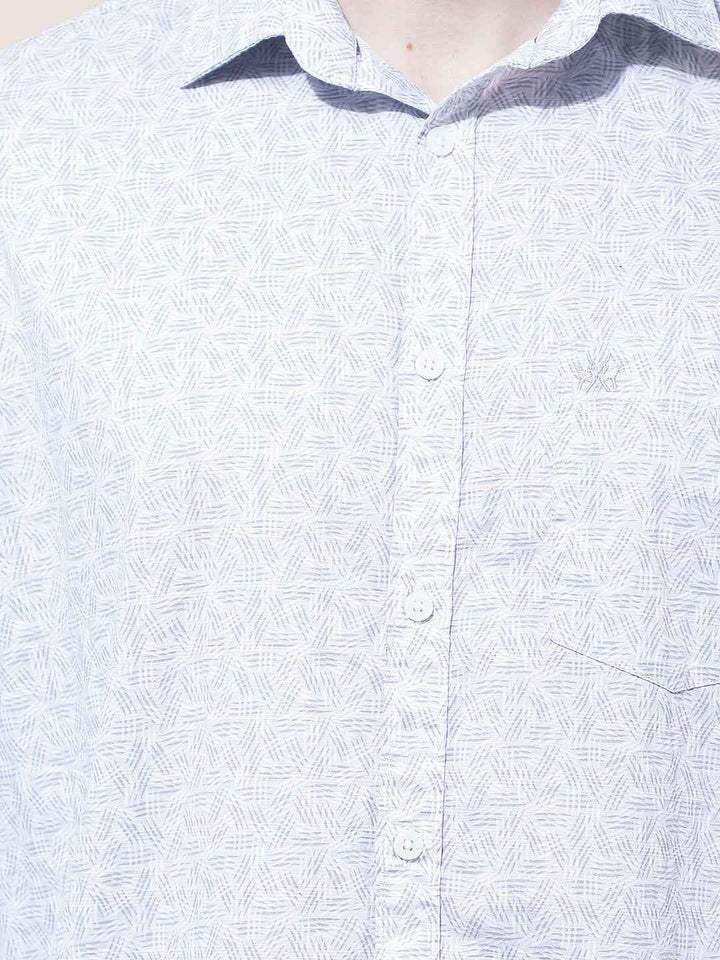 Pebble Grey Printed Shirt