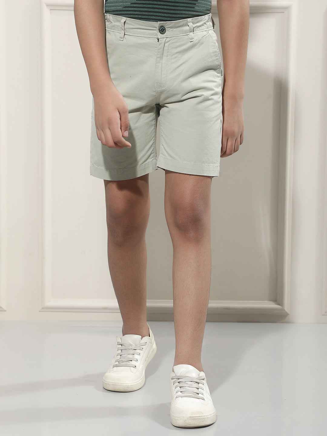 Sage Green 100% Cotton Shorts