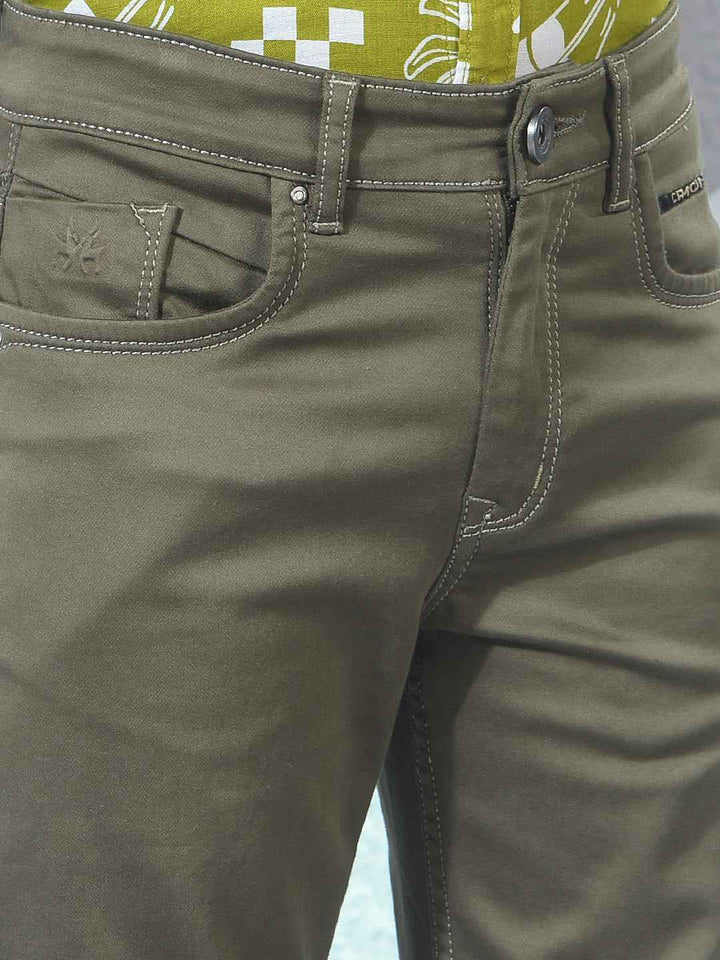 Olive Green Urban Pulse Jeans