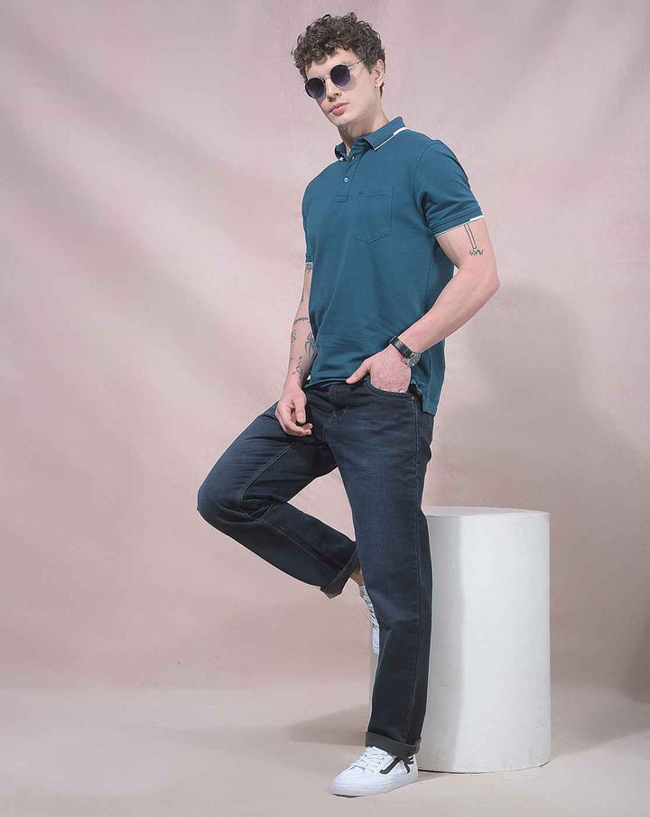 Sleek Dark Blue Jeans