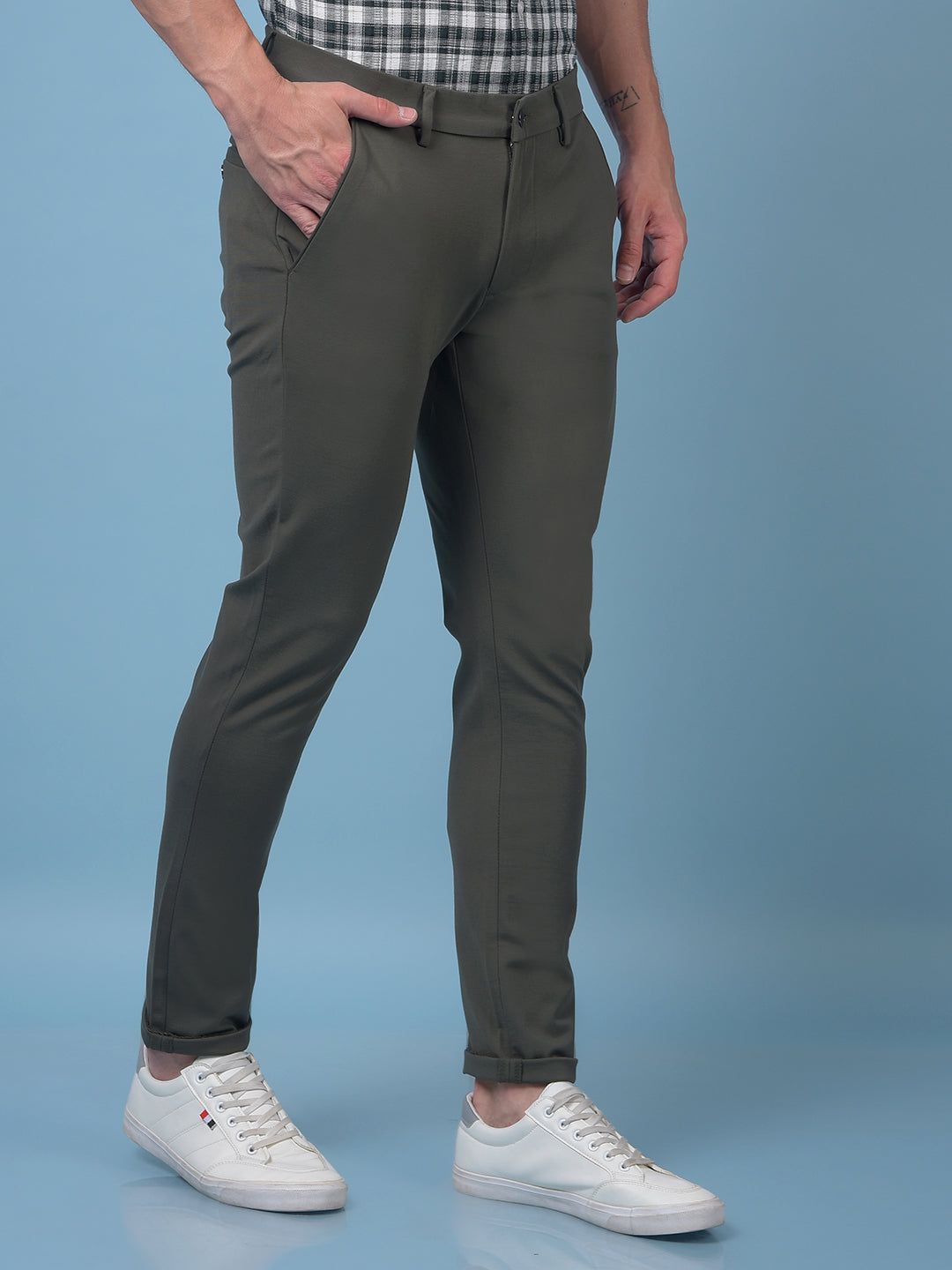 Vivid Olive Trousers