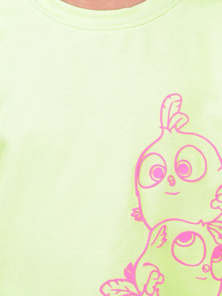 Green Graphic Print T-Shirt