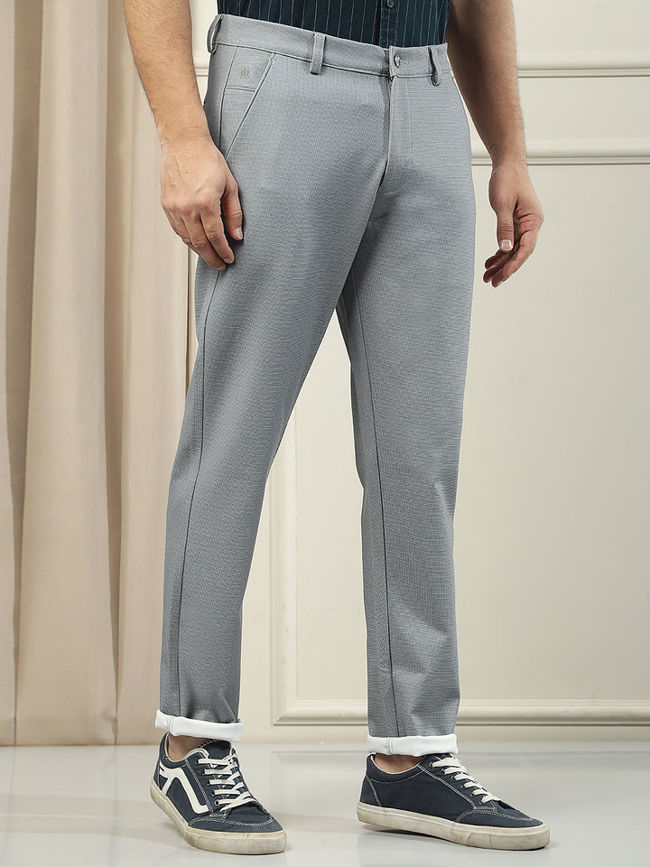 Steel Grey Knitted Trousers