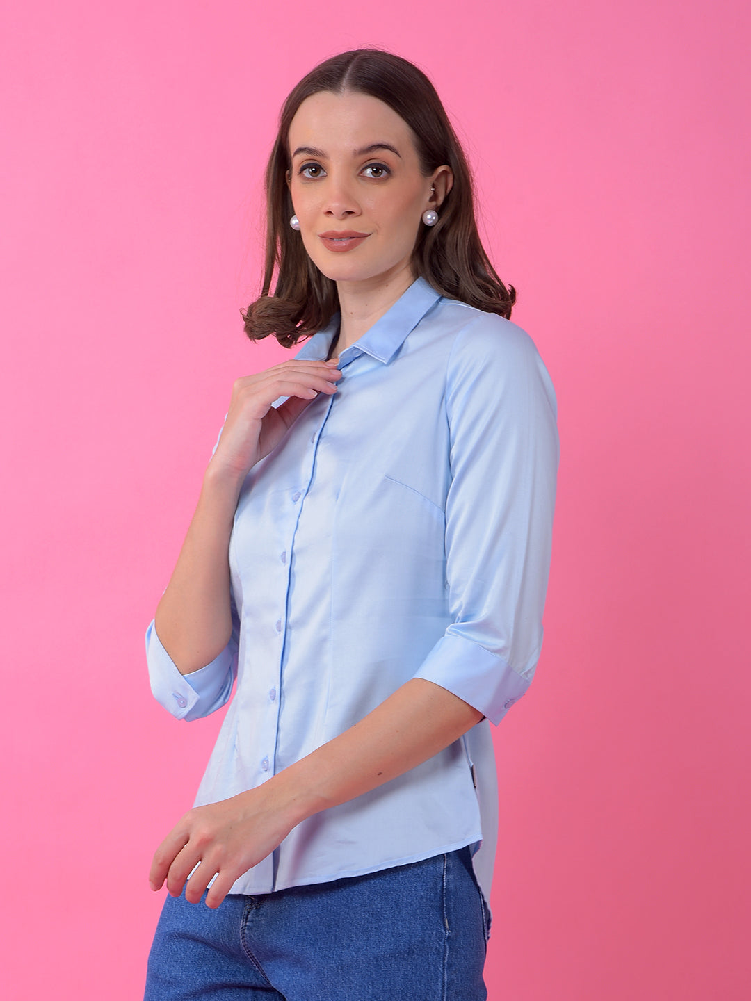 Sleek Blue Shirt