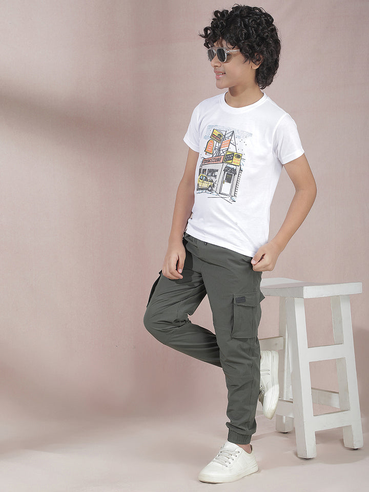 Trail Scout Grey Cargo Joggers