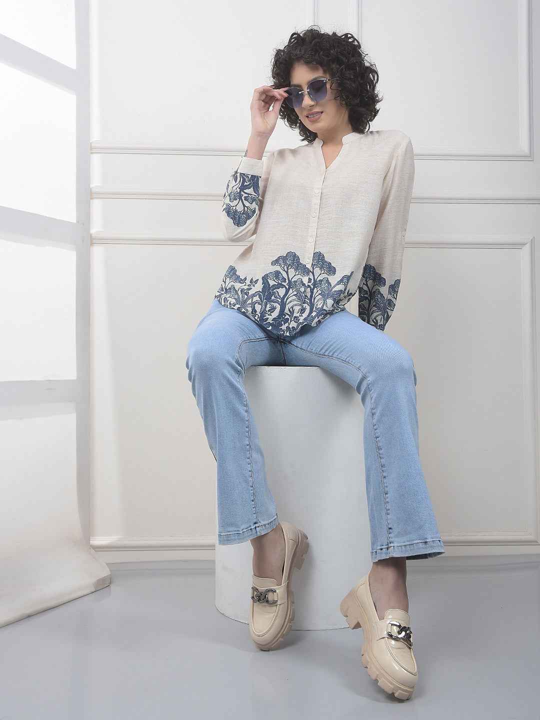 Blue Vintage Bootcut Jeans