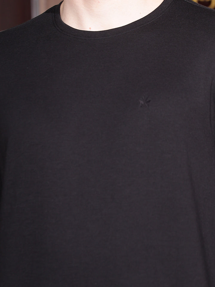 Sleek Obsidian Black T-Shirt
