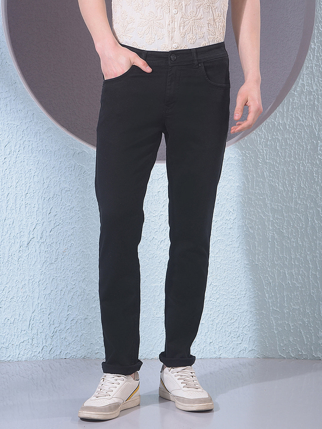 Midnight Black Slim-Cut Everyday Jeans